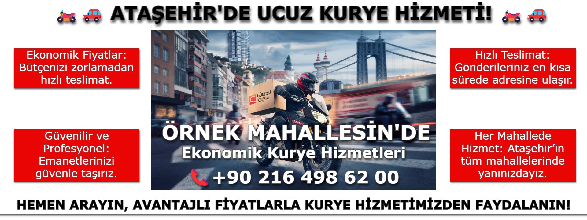 Örnek Mahallesi Ucuz Kurye | 0552 203 20 56