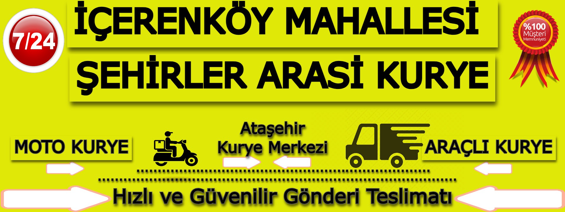 İçerenköy Mahallesi Şehirler Arası Kurye | 7/24